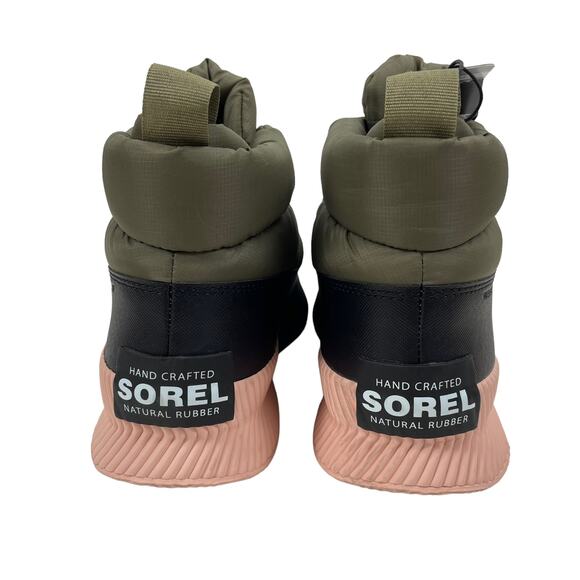 Sorel Out N About III Puffy Zip Boots Waterproof Sage Green Size 11 - Picture 7 of 9